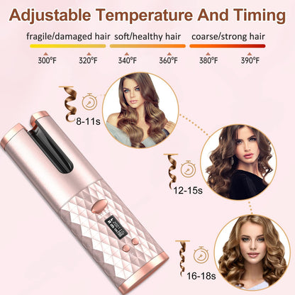 Cordless Automatic Hair Curler