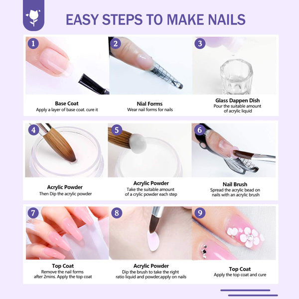 Acrylic Nail Kit With UV Lamp – Beginner Set