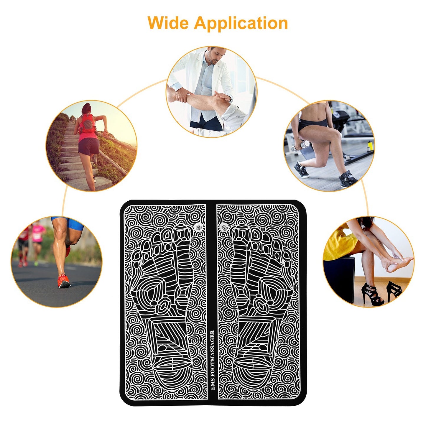 Electric EMS Foot Massager Pad