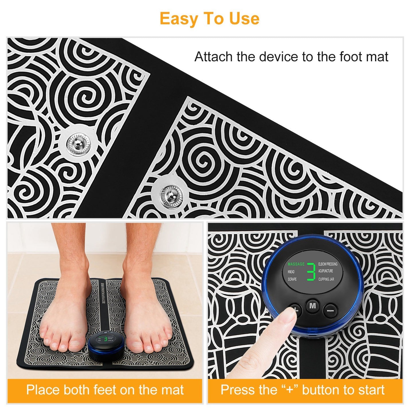 Electric EMS Foot Massager Pad