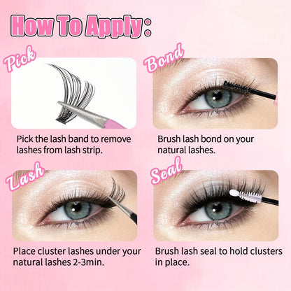 DIY Volume Lash Cluster Set