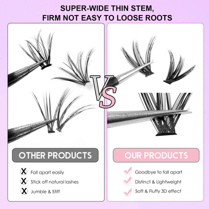 DIY Volume Lash Cluster Set
