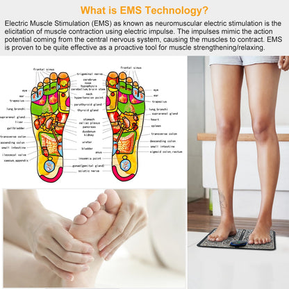 Electric EMS Foot Massager Pad