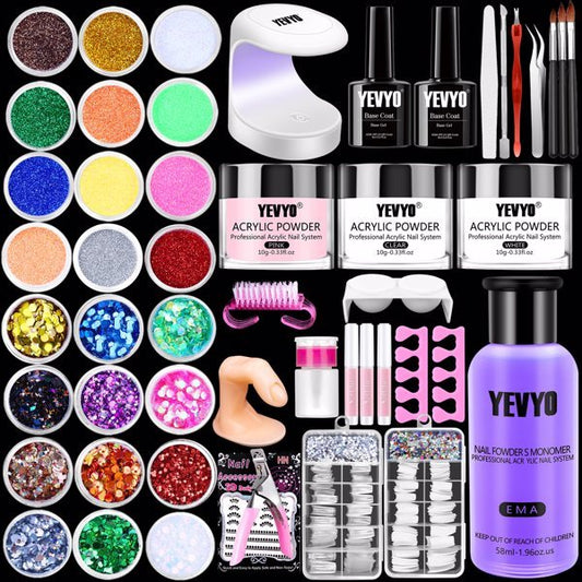 Acrylic Nail Kit With UV Lamp – Beginner Set