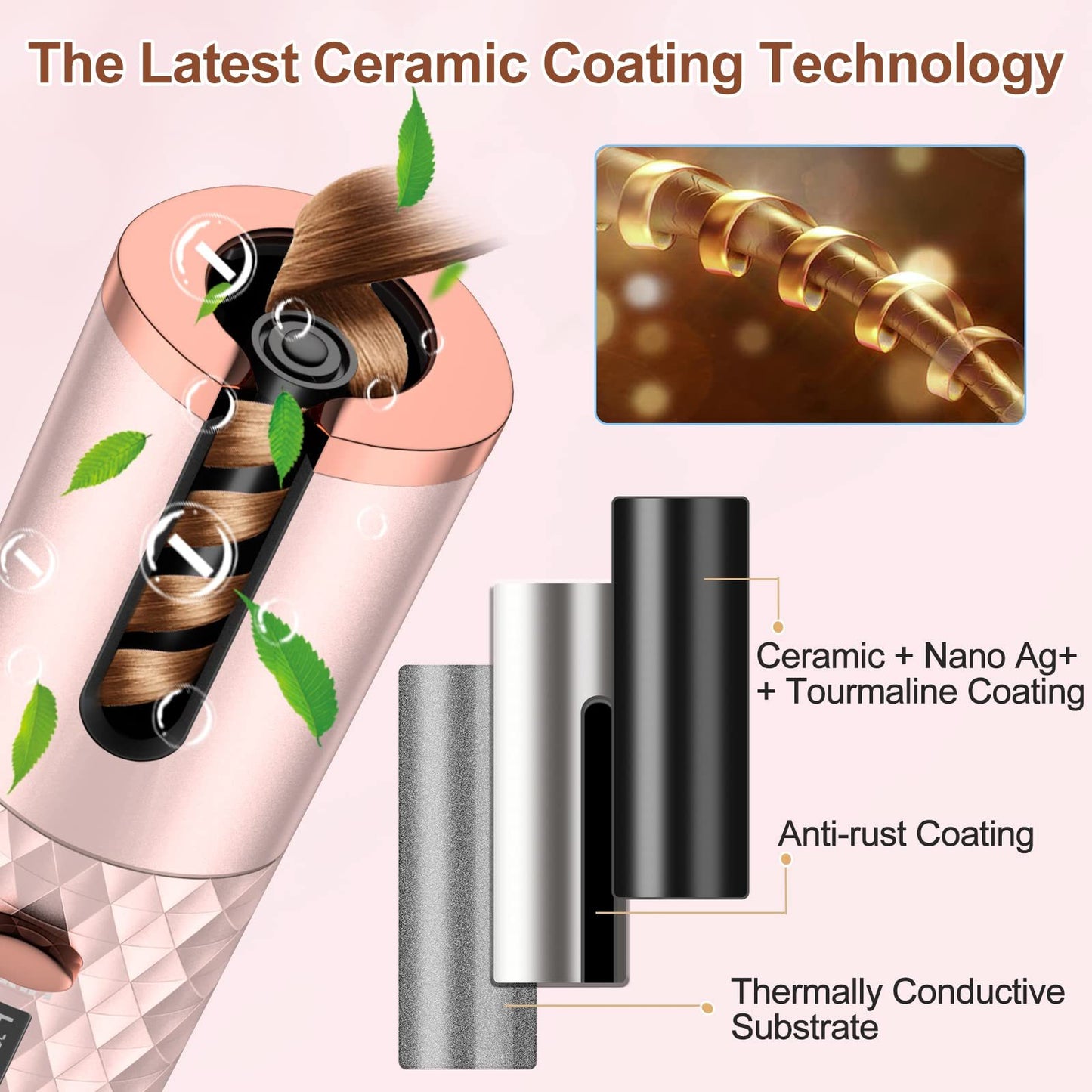 Cordless Automatic Hair Curler