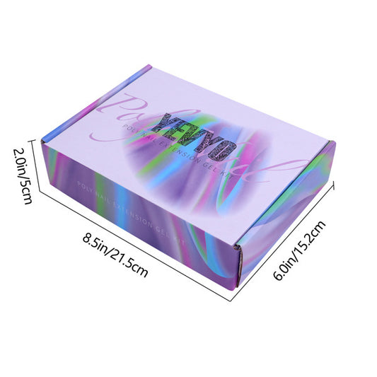 Poly Gel Nail Kit with UV Lamp – 6 Colors
