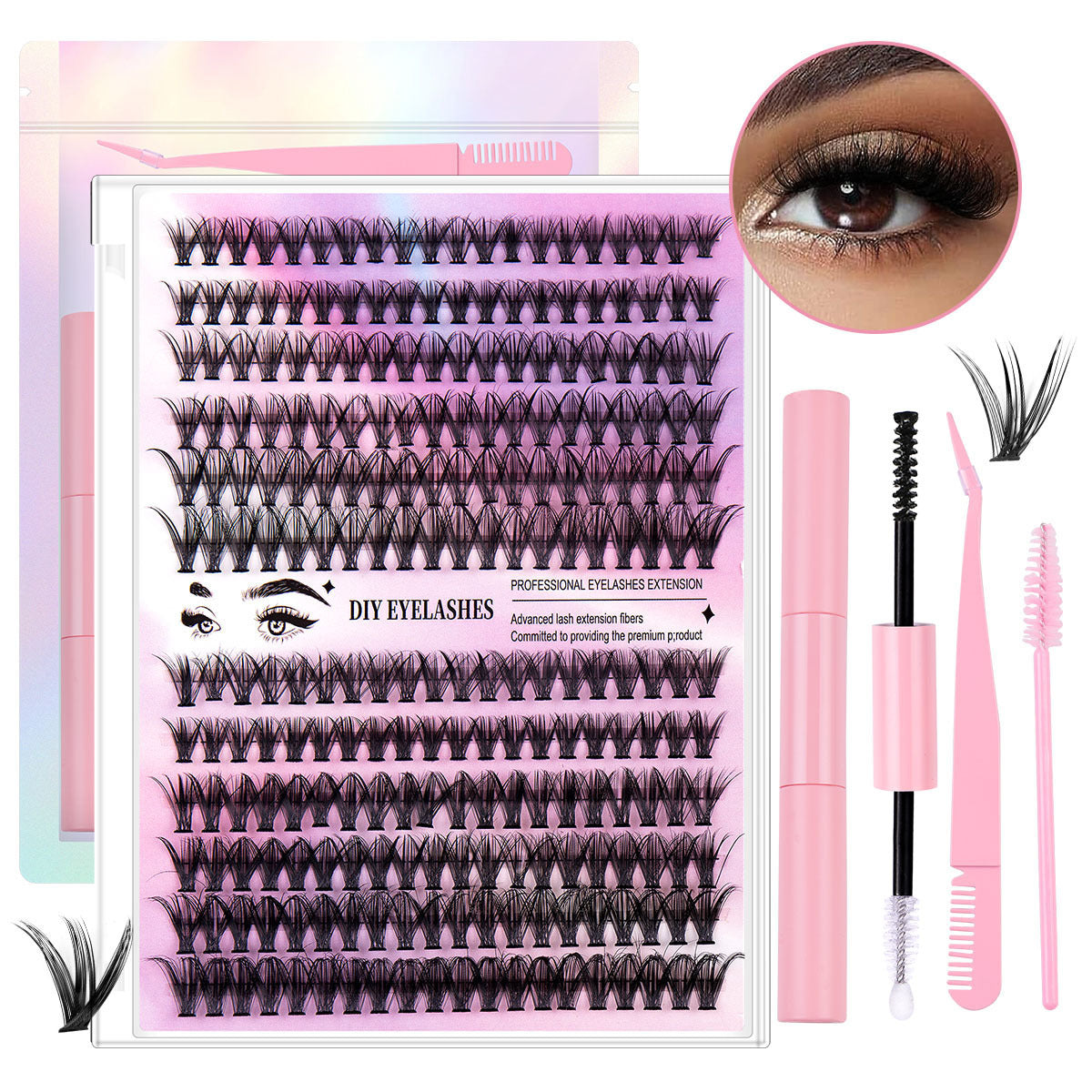 DIY Volume Lash Cluster Set